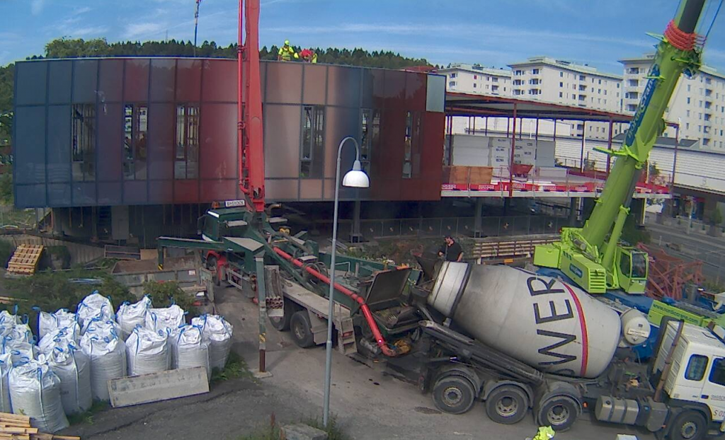 Bygget av nya Bergsjön Vårdcentral. 